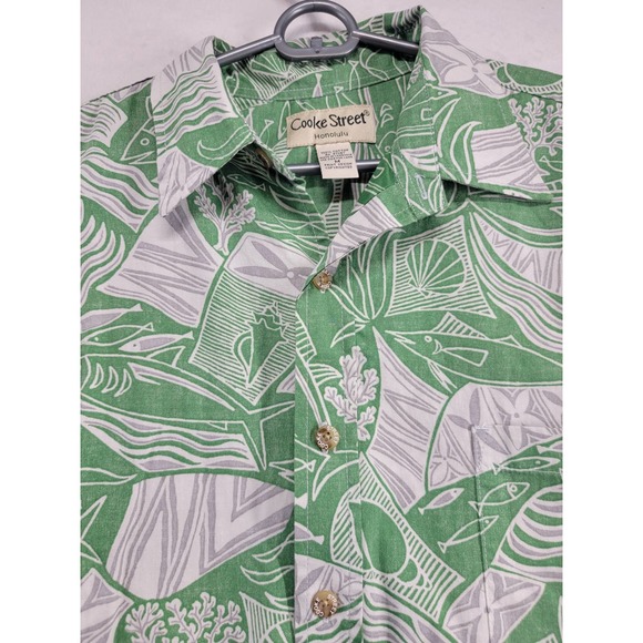 NWOT Cooke Street Honolulu Mens Aloha shirt 100% cotton size M - Picture 2 of 6